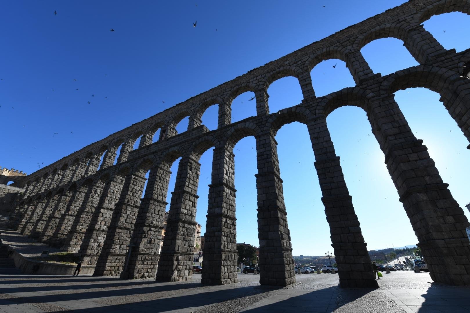 Acueducto de Segovia.
Contraluz. 