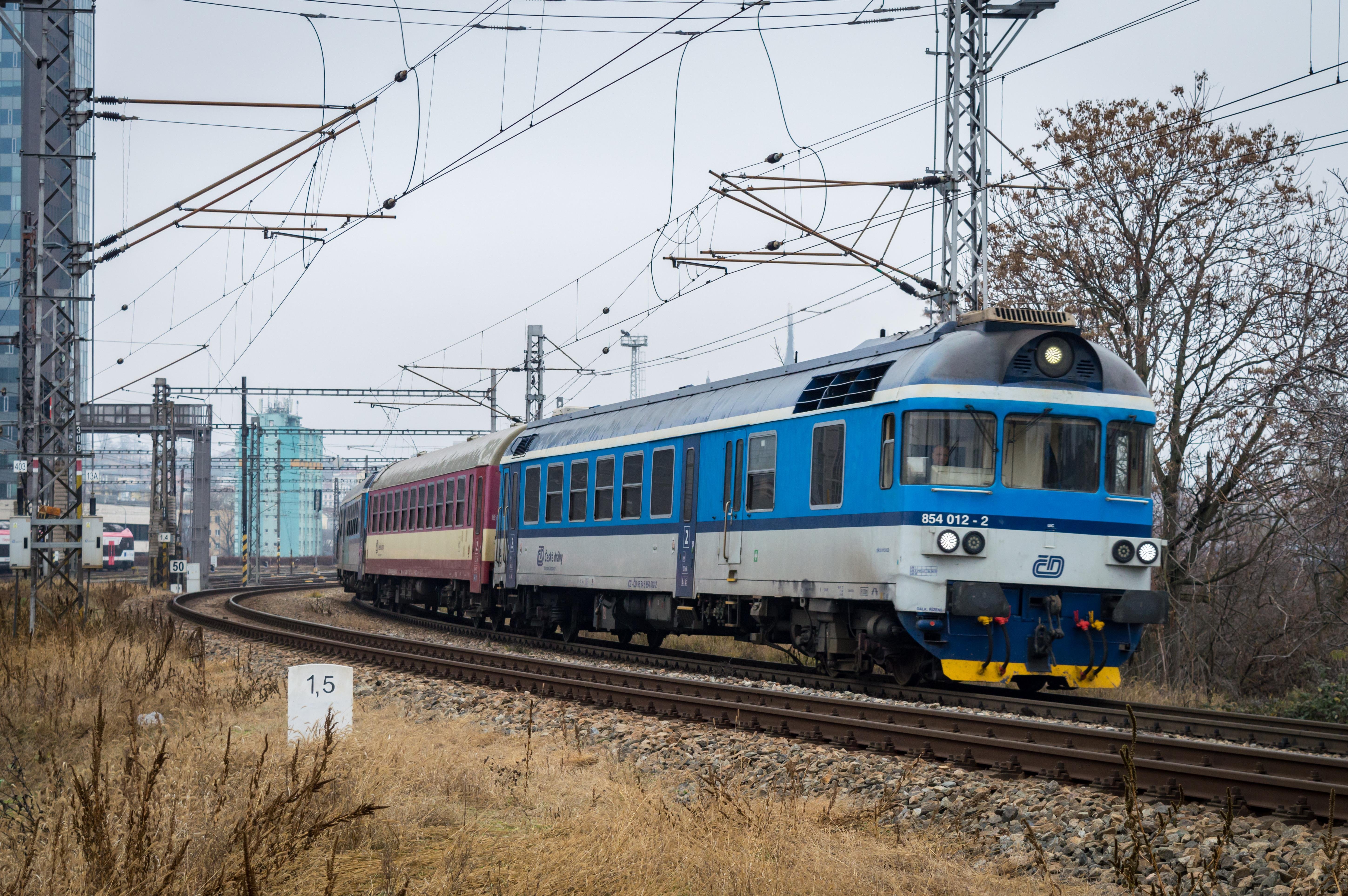Motorak on a curving part of the track in Brno