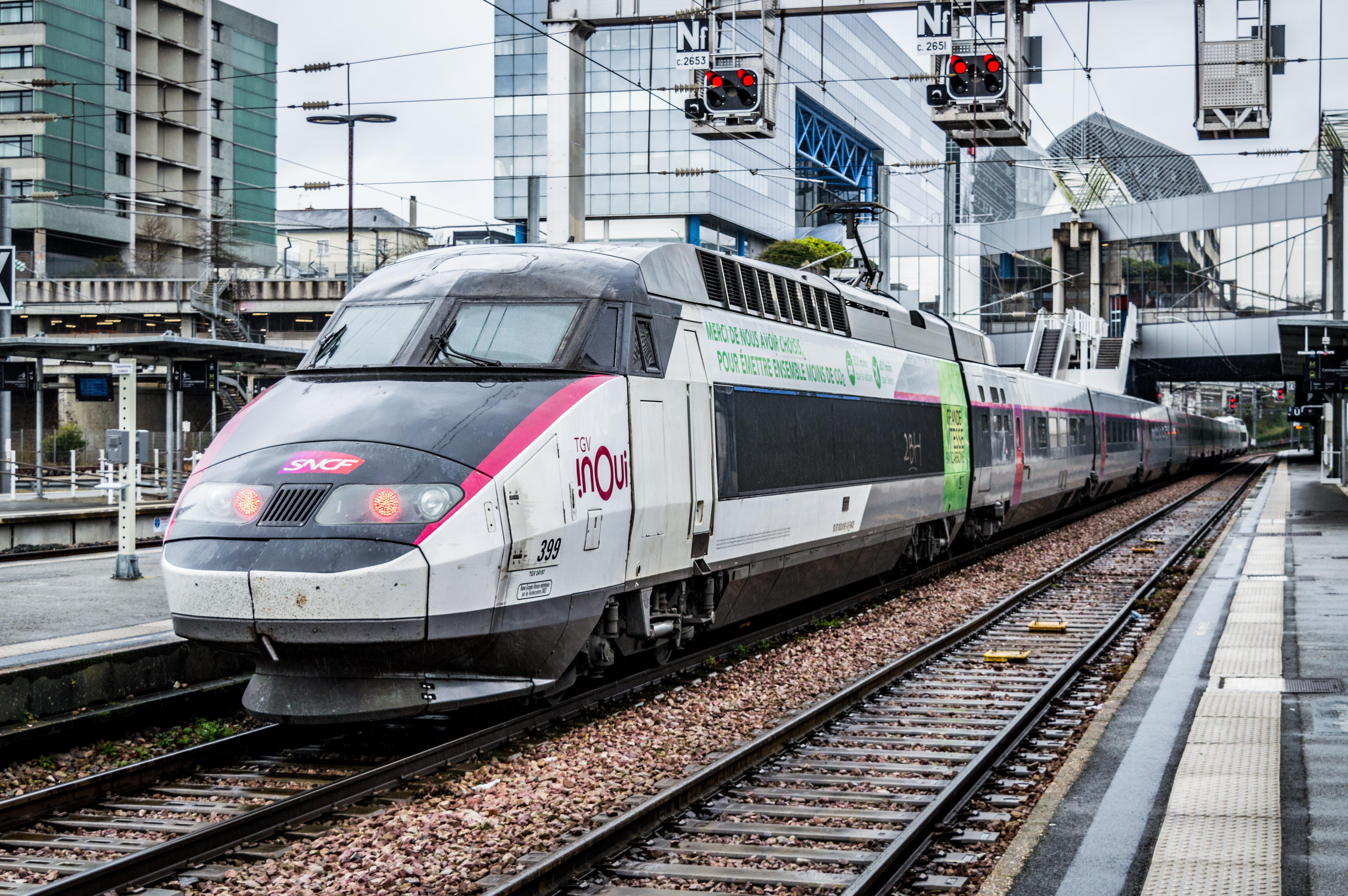 Photo of TGV Atlantique, Rennes
Edited to be high-contrast and very high sharpness