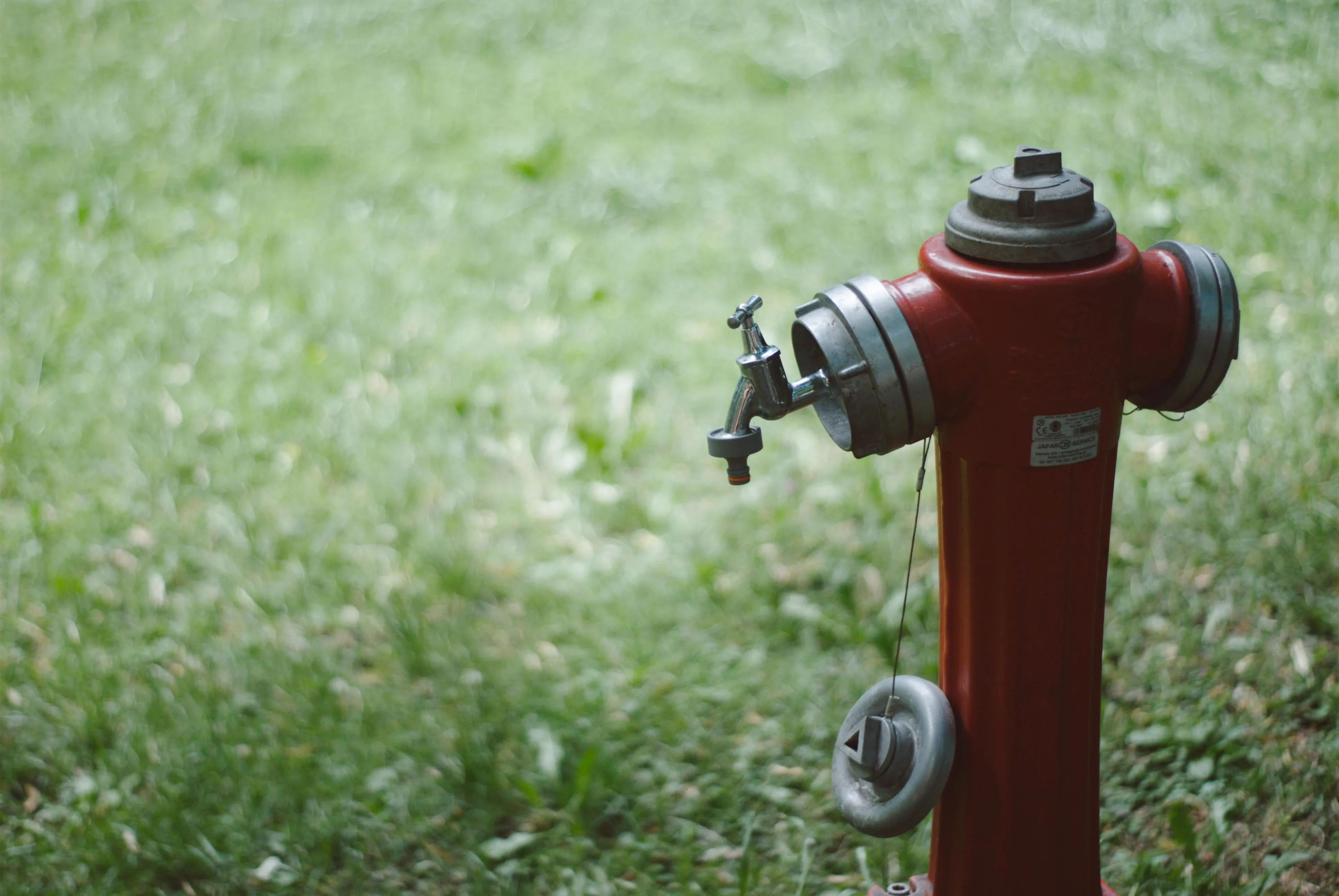 A photo of a fire hydrant