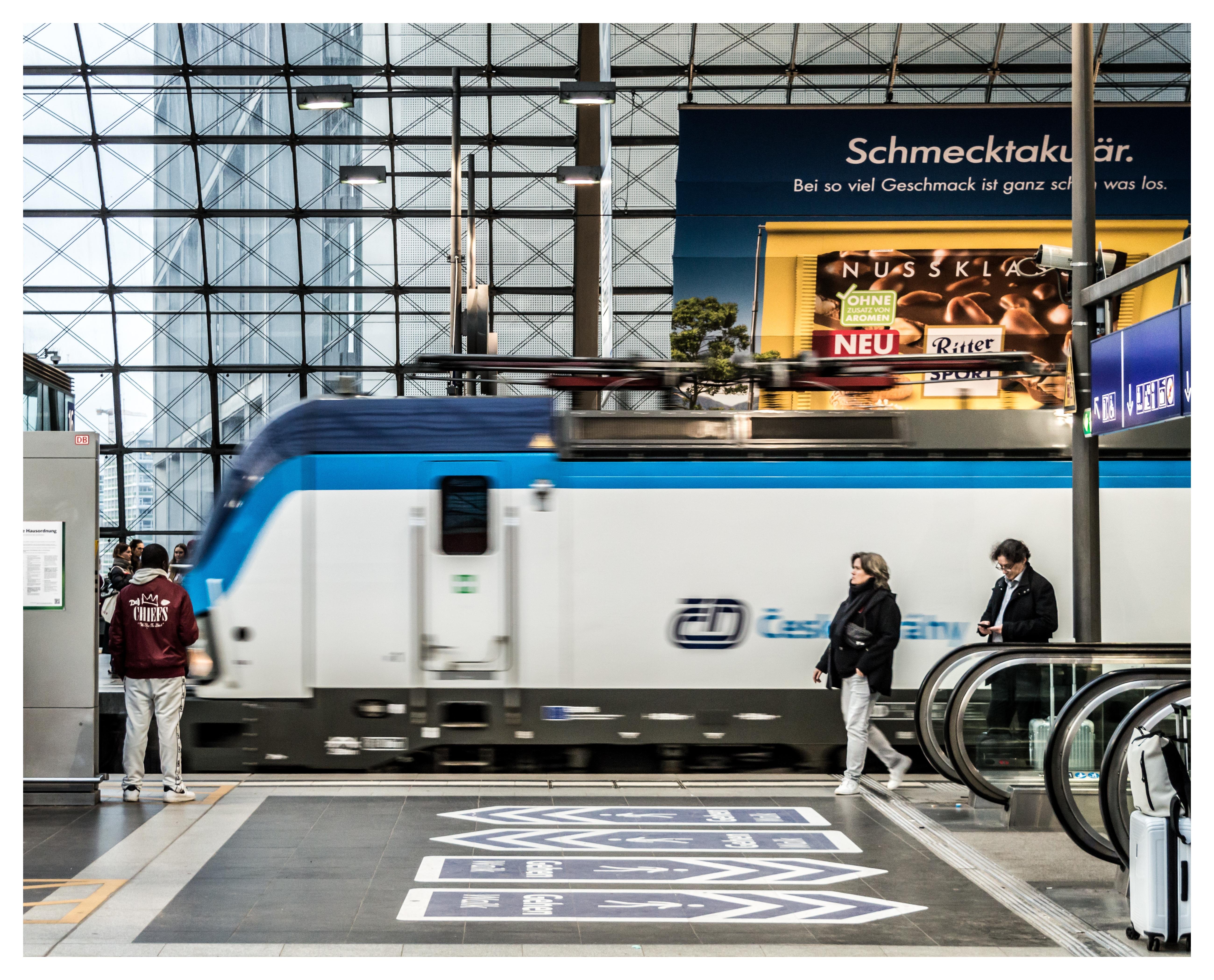 ČD's train departing from Berlin Hbf