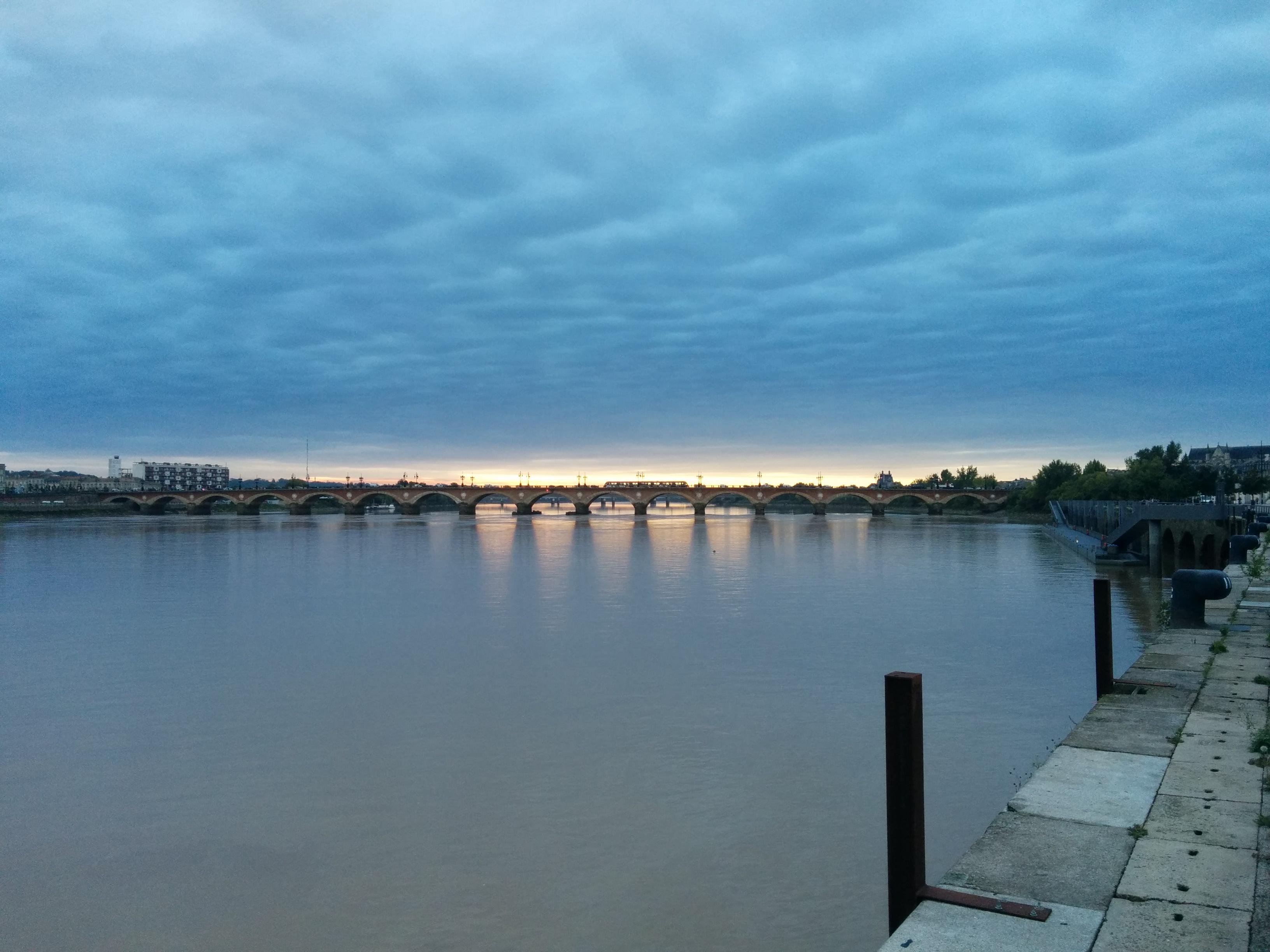 Pont de Pierre in Bordeaux, France