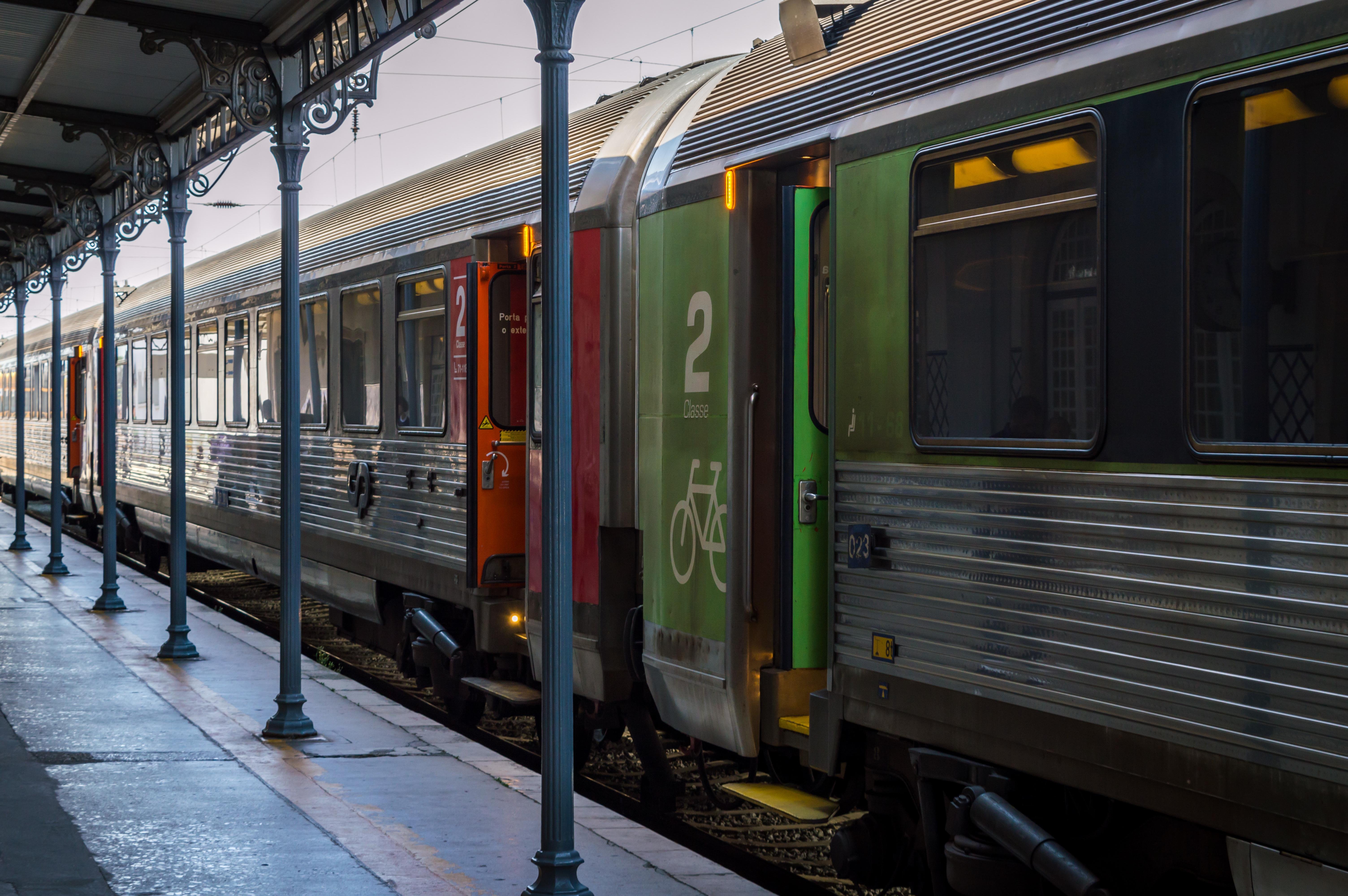 Comboios de Portugal intercity train in Entroncamento