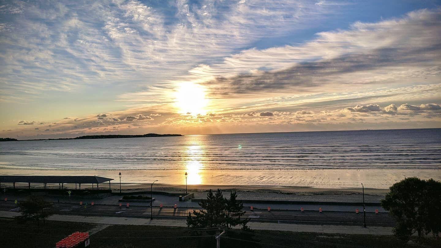 Beautiful Revere Beach MA sunrise