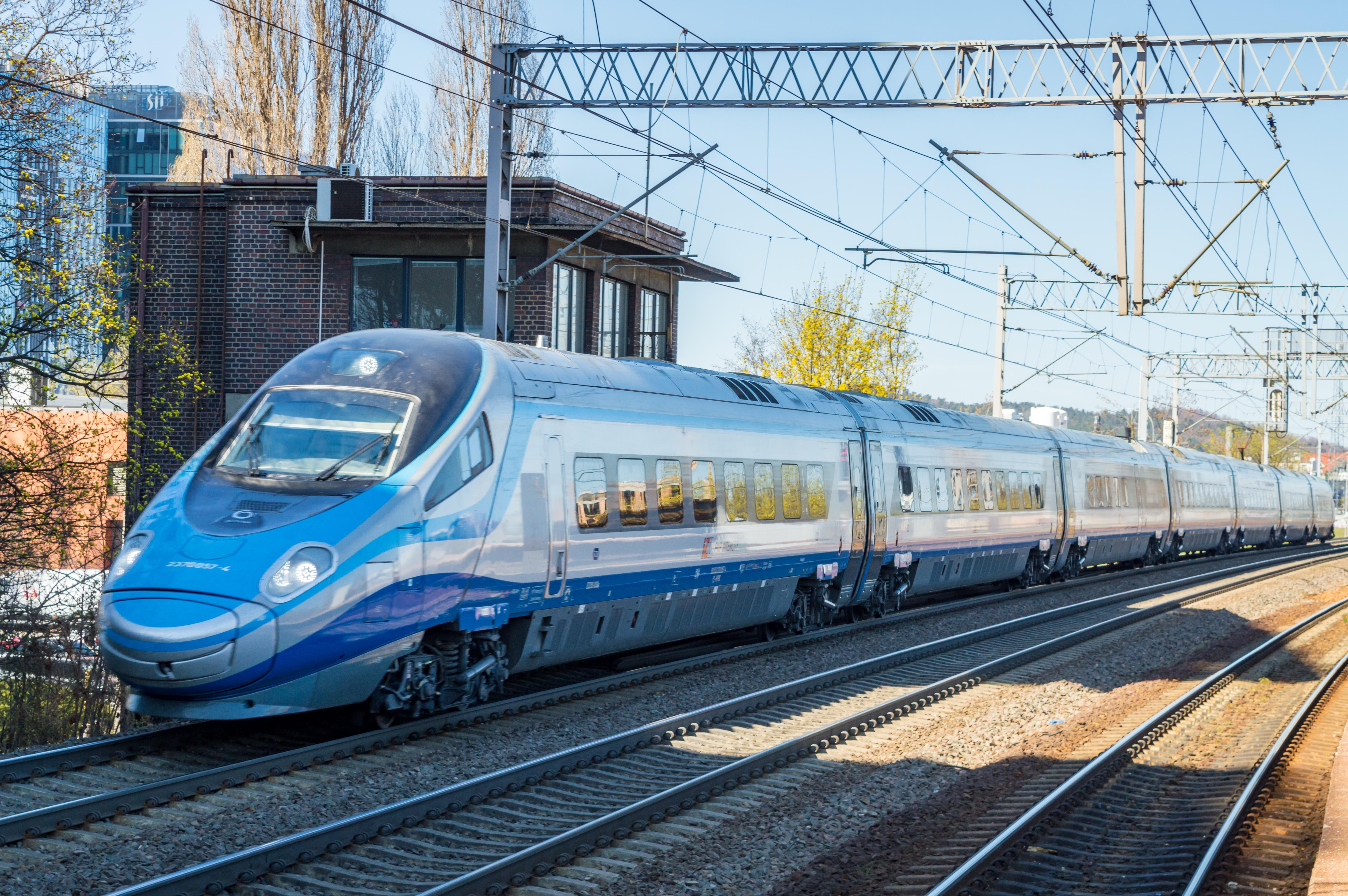 Alstom New Pendolino (ED250) of PKPIC passing through Gdańsk Przymorze station
