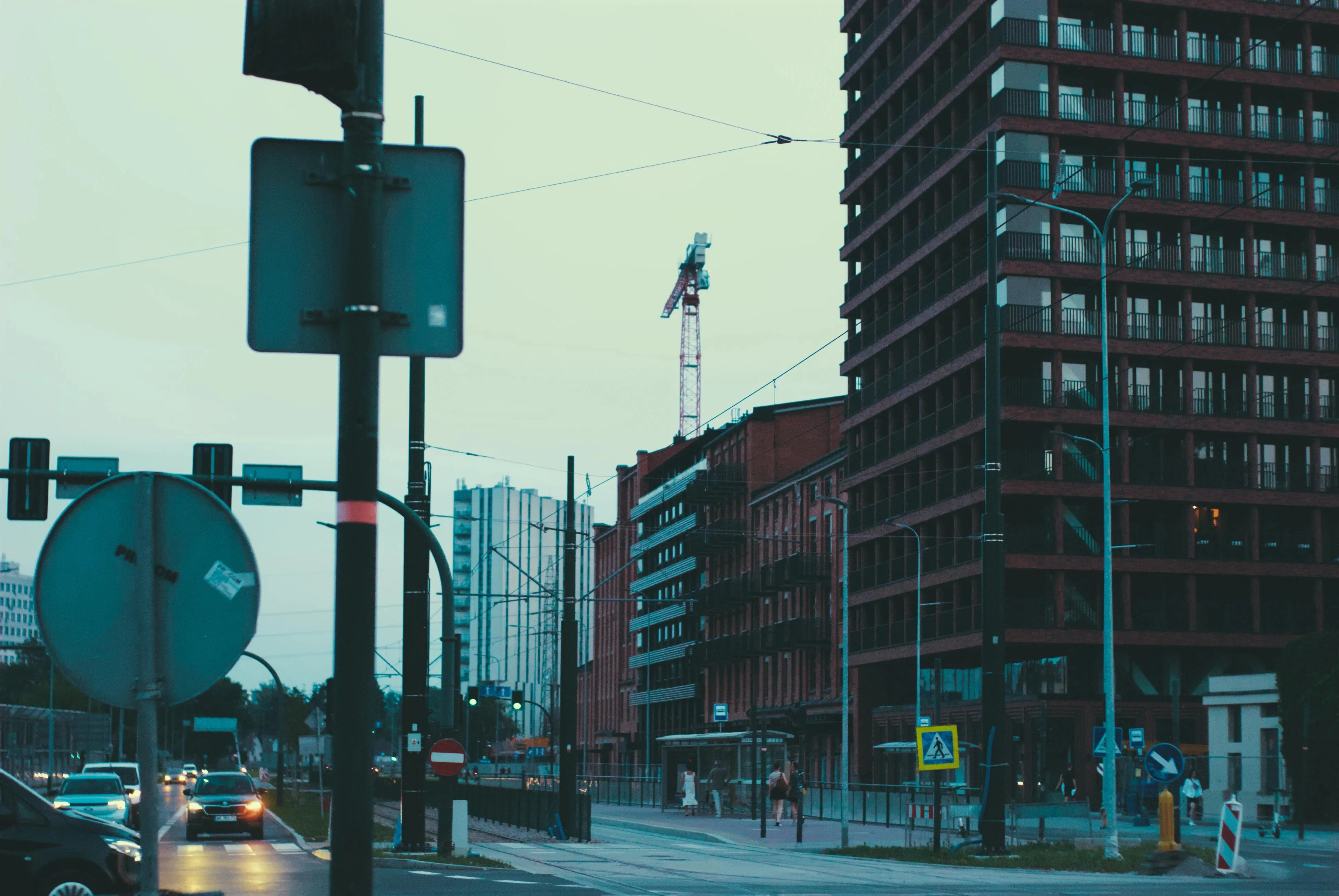 A photo of a city landscape